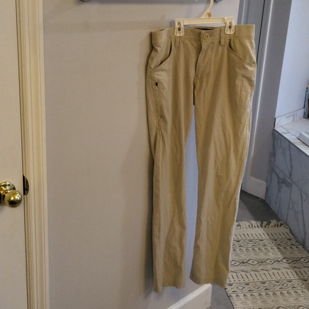 HUK Performance Pant Mens 30x32 Fishing Lightweight Quick Dry Tan